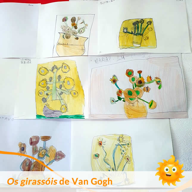 os girassois de van gogh