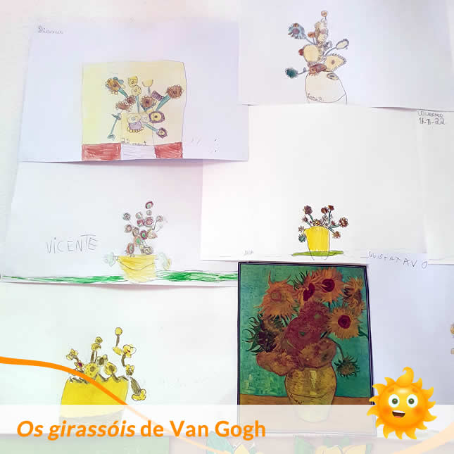 os girassois de van gogh